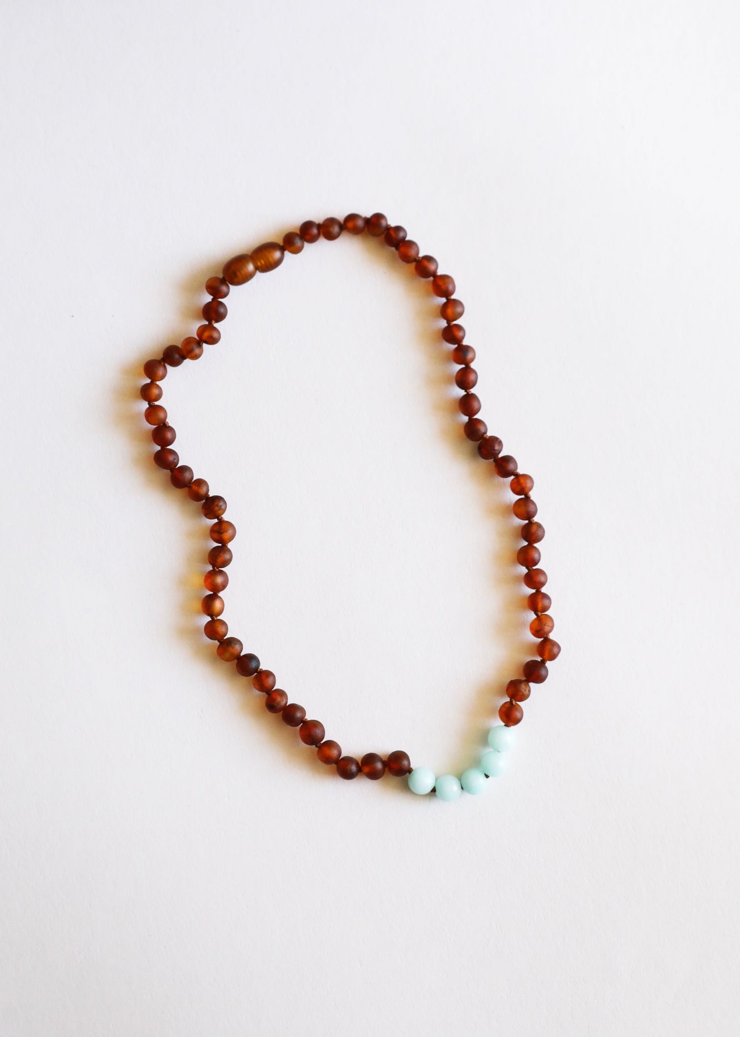 Baltic Amber + Amazonite Necklace