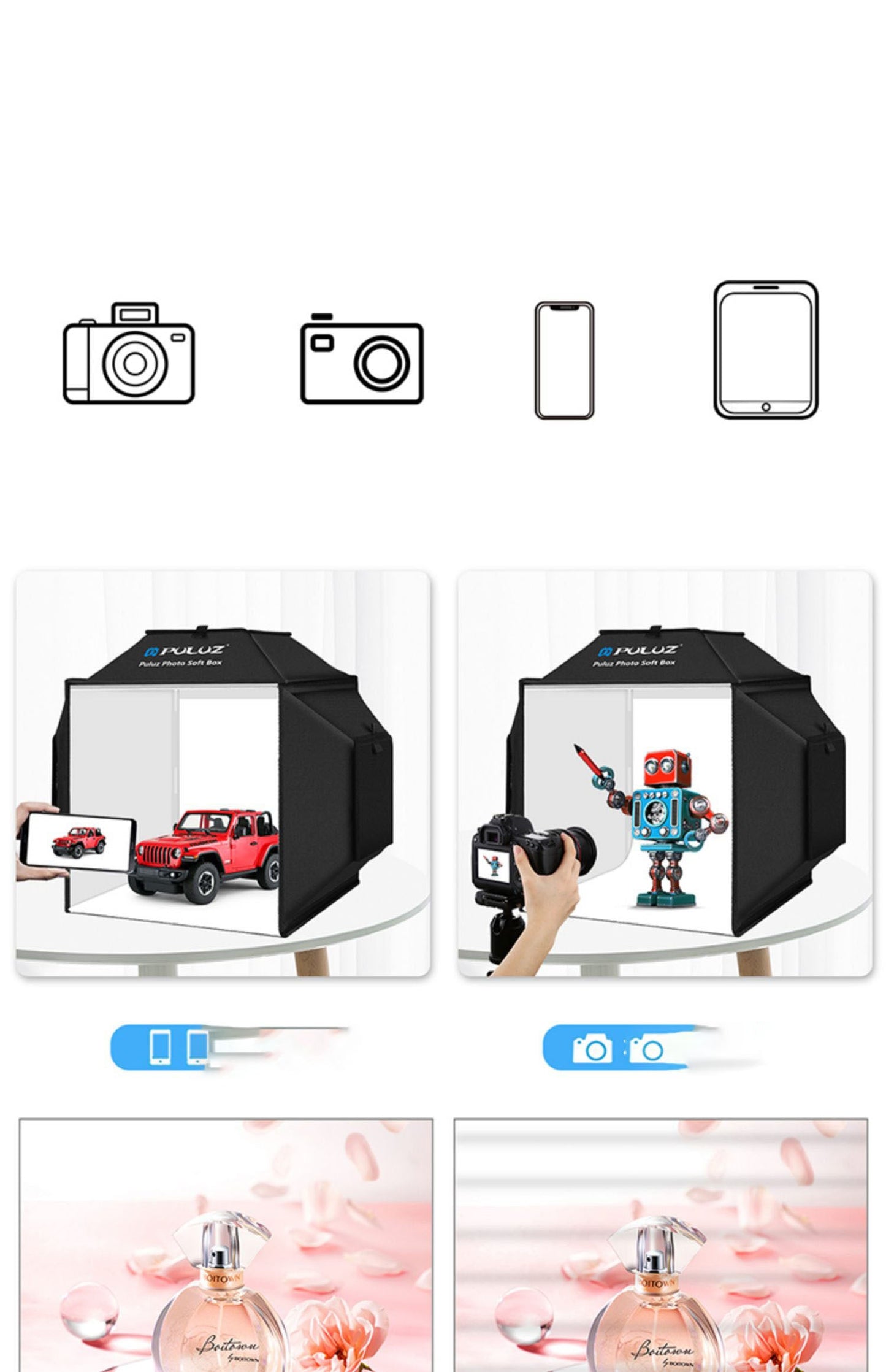 Small Studio LED Photo Light Box