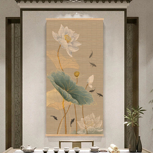 Bamboo Scroll Painting – Zen Wall Art