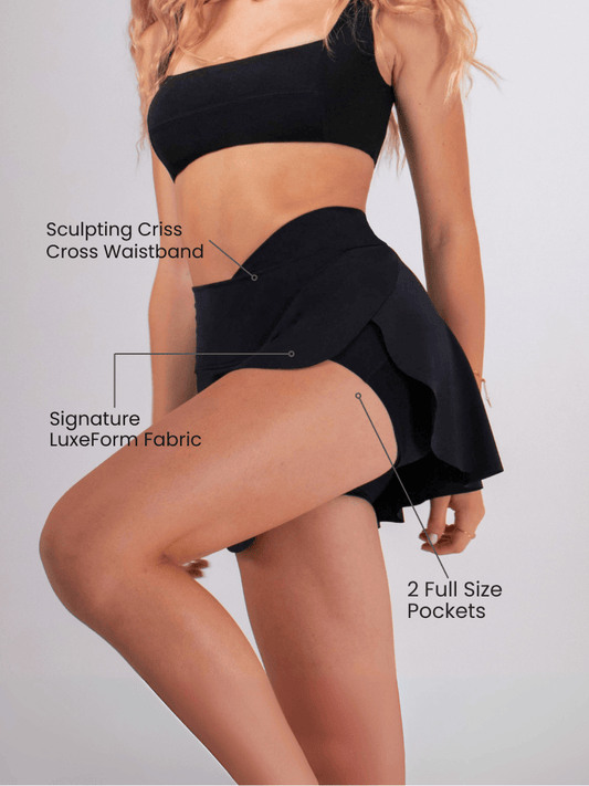 Women's Athletic Skort with Built-In Shorts