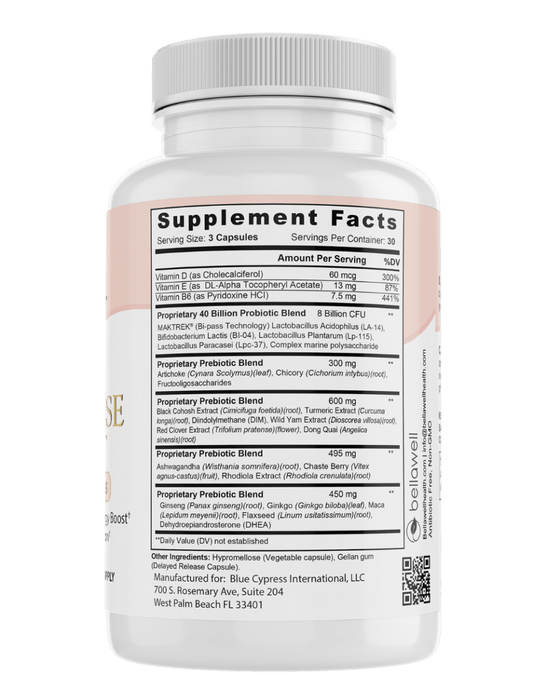 Menopause Support: - A Thoughtful Blend of Ingredients by Bellawell
