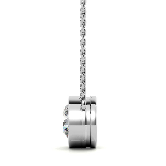 Lab Grown Diamond Bezel Pendant