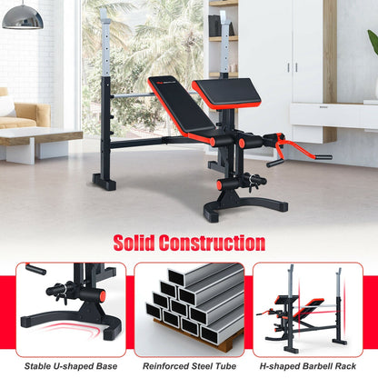 Adjustable Olympic Weight Bench for Full-body Workout and Strength Training