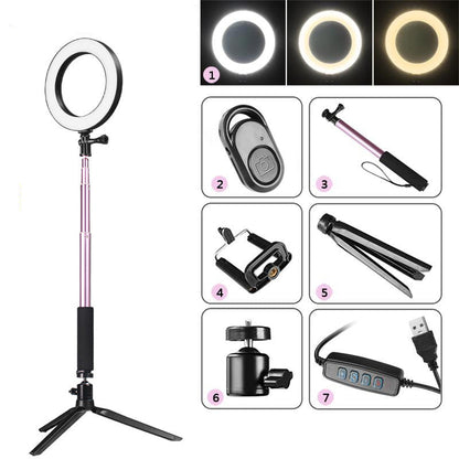 Compatible with Apple, Tripod Ring Light