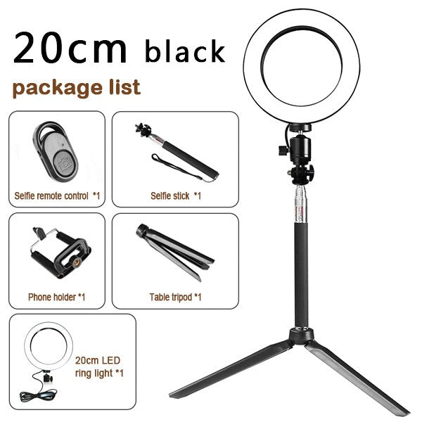 Compatible with Apple, Tripod Ring Light