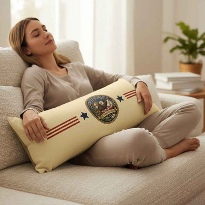 United States of Staying Right Here Body Pillow – “In Trust We Rest” Long Pillow (20×54)