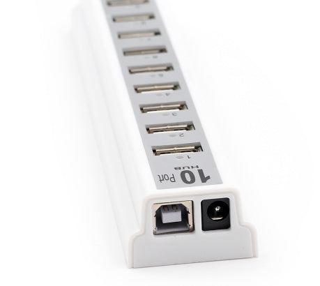 10USB 2.0 Hubs with AC Power Outlet