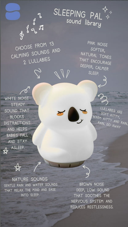 Sleeping Pal Night Light Sound Machine - 'Kyle' The Koala