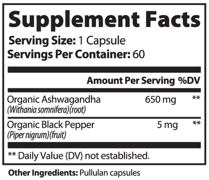 Ashwagandha + Black Pepper Complex