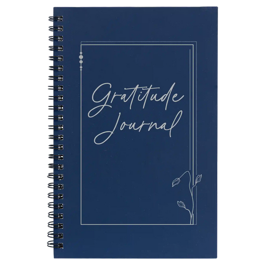 Gratitude Journal Spiral Notebook (small) | Blue