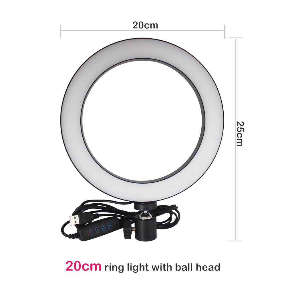 Compatible with Apple, Tripod Ring Light