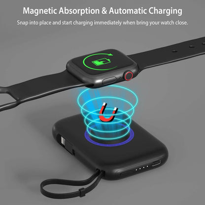 3-in-1 Wireless Charger Portable Power Bank
