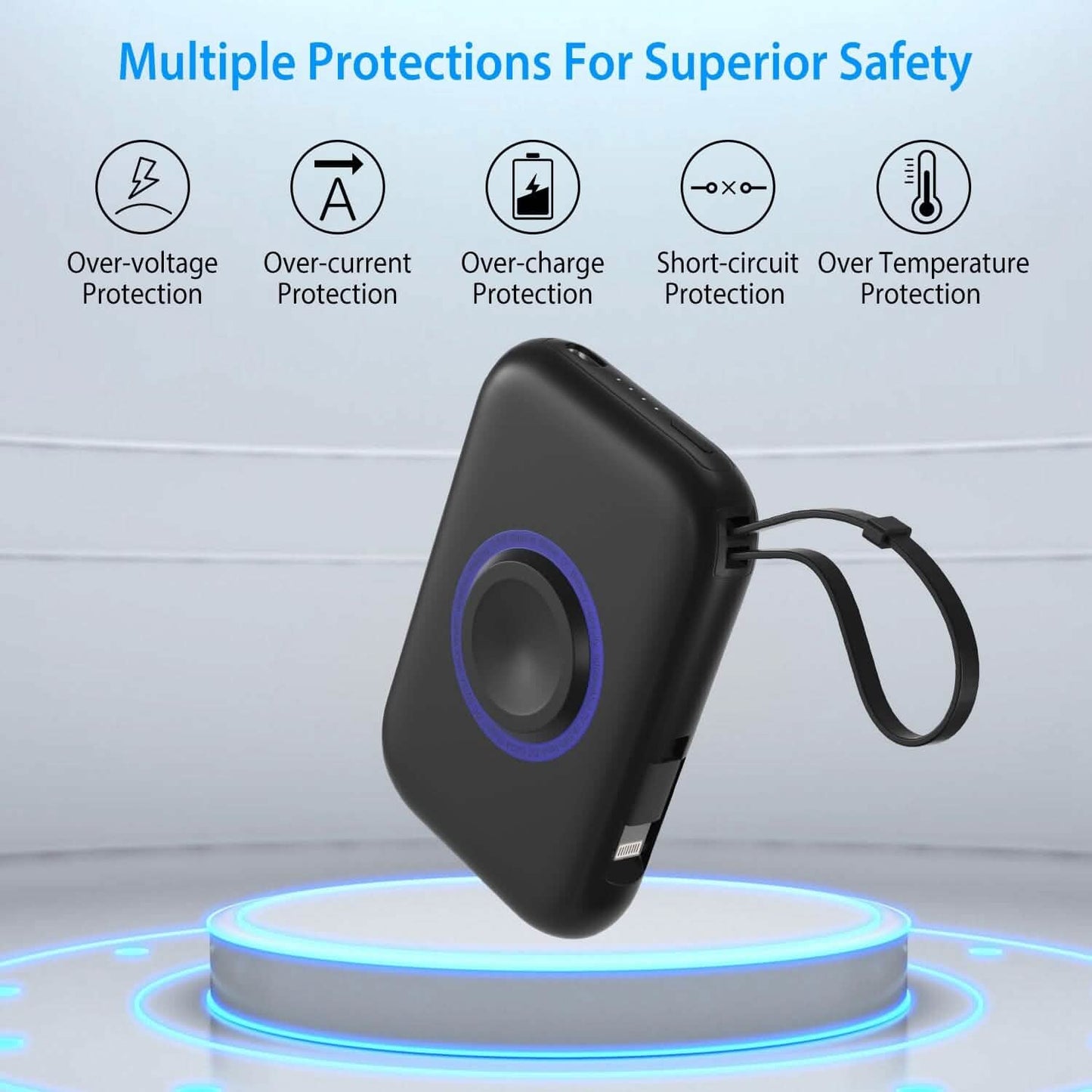 3-in-1 Wireless Charger Portable Power Bank