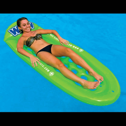 Float with Built-In Pillow and Body Hugging Side Chambers