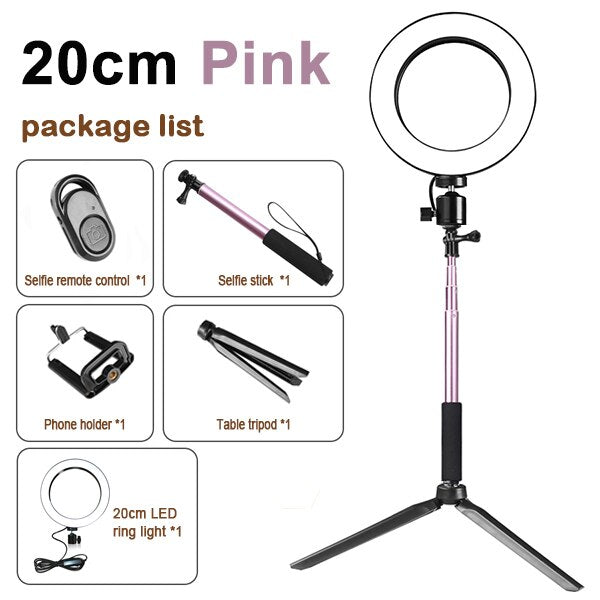 Compatible with Apple, Tripod Ring Light