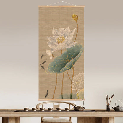 Bamboo Scroll Painting – Zen Wall Art