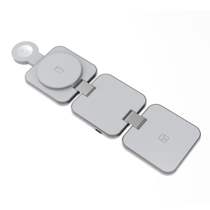 Foldable 3-in-1 wireless charger for mobile phones