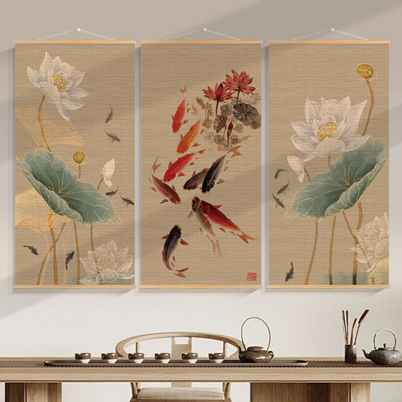 Bamboo Scroll Painting – Zen Wall Art