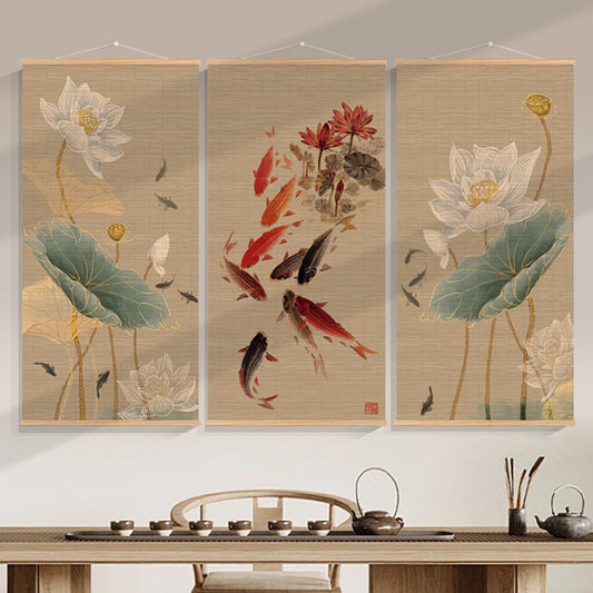 Bamboo Scroll Painting – Zen Wall Art