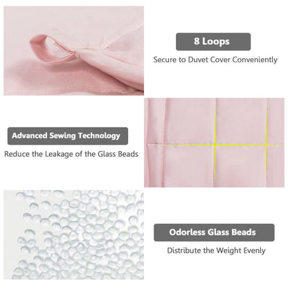 3 Piece 7lbs Heavy Weighted Blanket-Pink