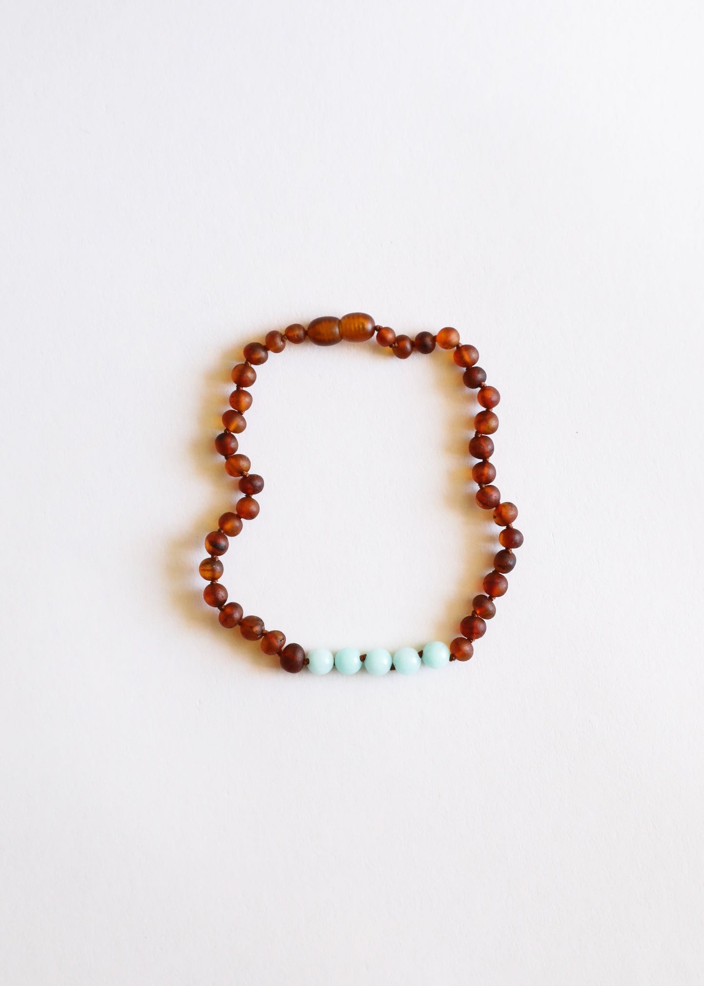 Baltic Amber + Amazonite  Necklace
