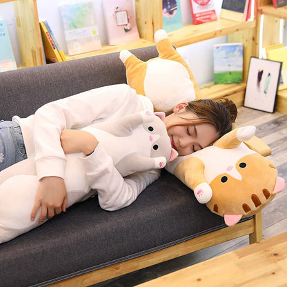 Plush Long Cat Body Pillow