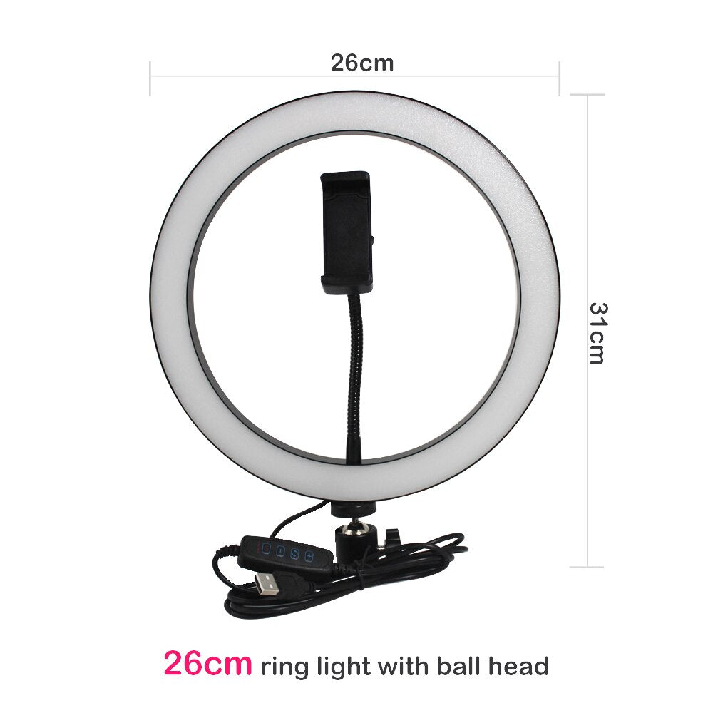 Compatible with Apple, Tripod Ring Light