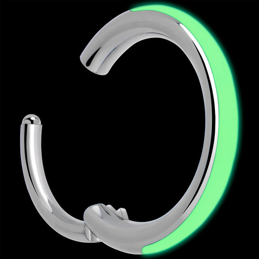 20G Titanium  Glow in the Dark Nose Hoop