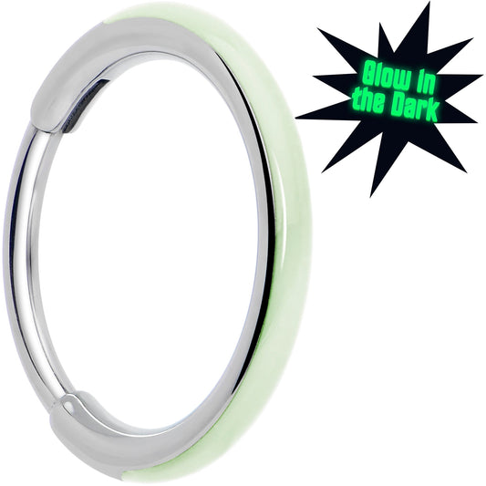 20G Titanium  Glow in the Dark Nose Hoop