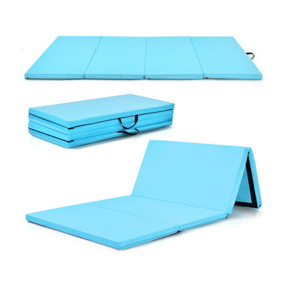Fitness Room Bundle: Punching Boxing Set + 3 in 1 Folding Treadmill + 3 Pieces Kettlebell Weight Set + 4-Panel Folding Gymnastics Mat + Accent Chair