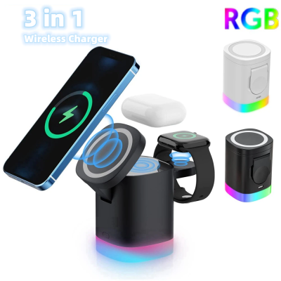 3 In 1  Wireless Fast Charger  Airpods IWatch
