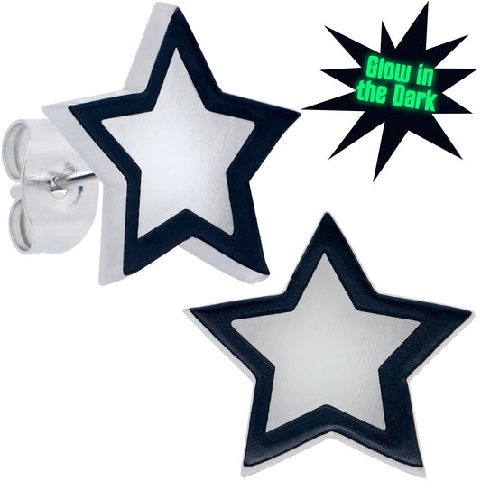 Shining Stars Glow in the Dark Stud Earrings