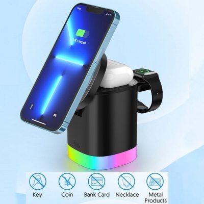 3 In 1  Wireless Fast Charger  Airpods IWatch