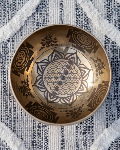 Special Carved Singing Bowl Set