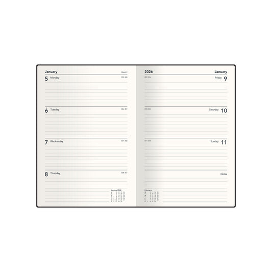 Bella Ramsay Cat - A5  Week-To-View - Diary - 2026 Calendar Year Planner