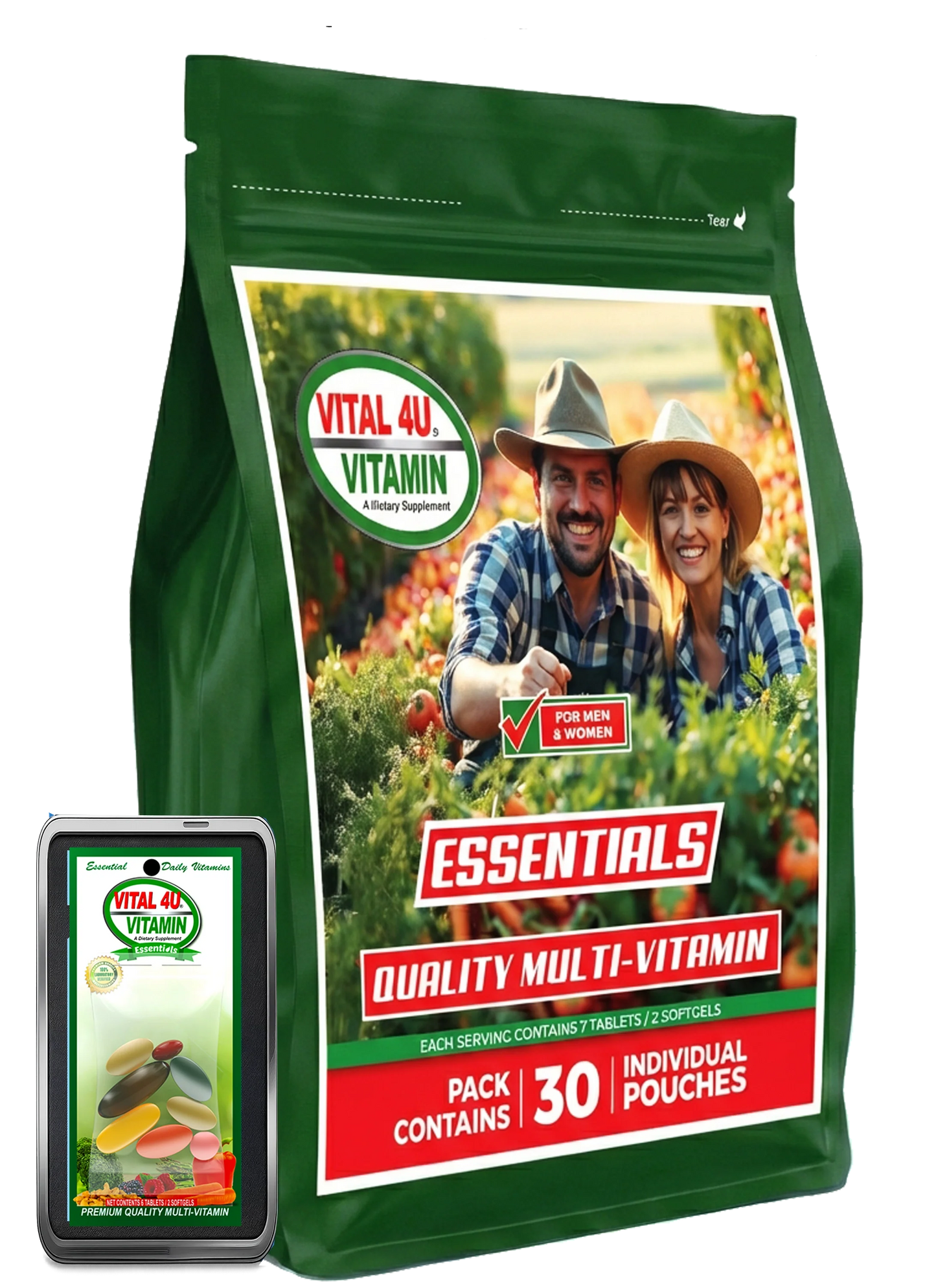 Vital 4U Essential 30 Day Multivitamin
