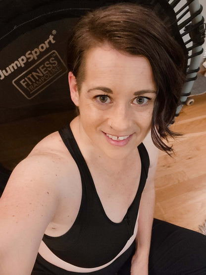 Front‑Closure Sports Bra - Black