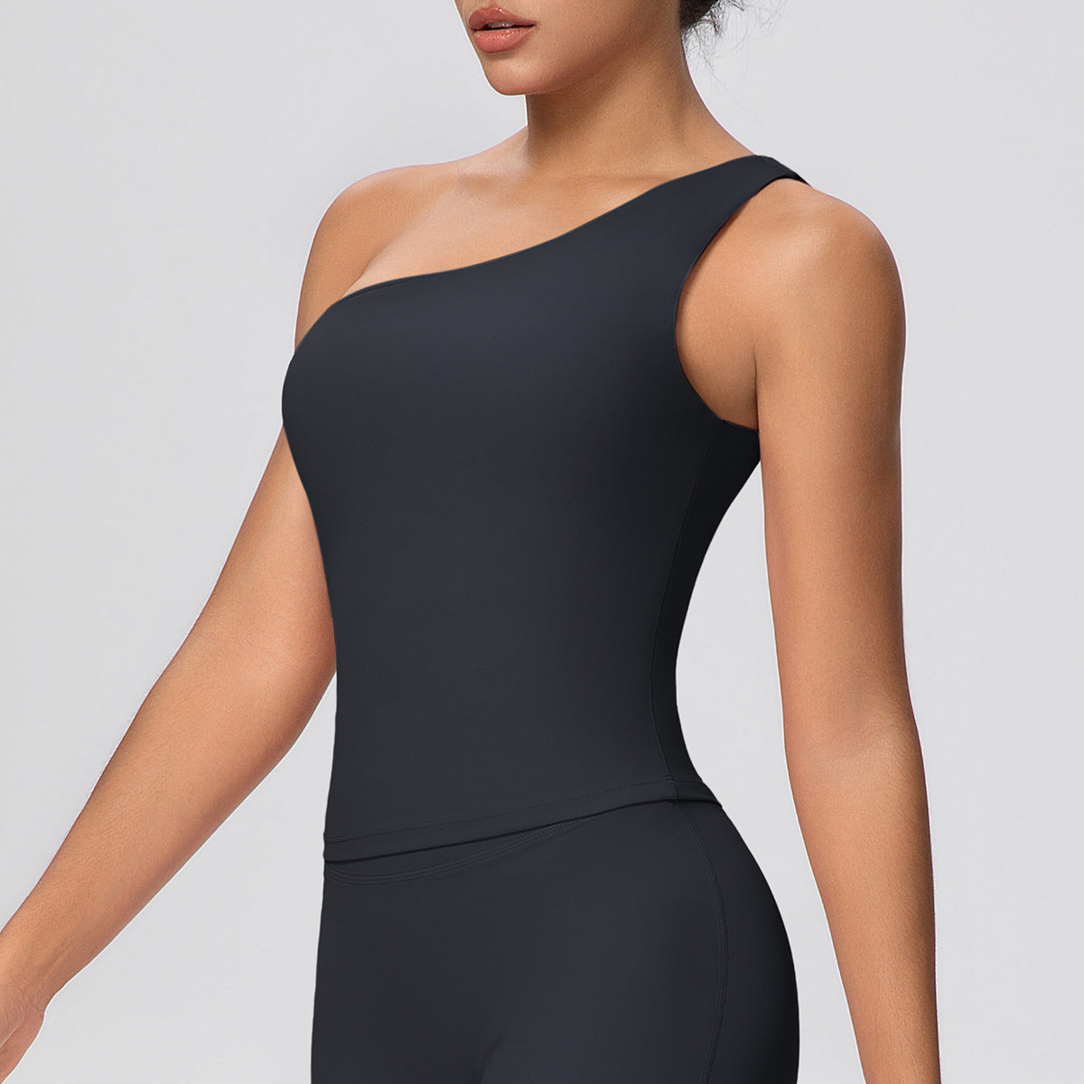 One Shoulder Yoga Clothes Workout Vest