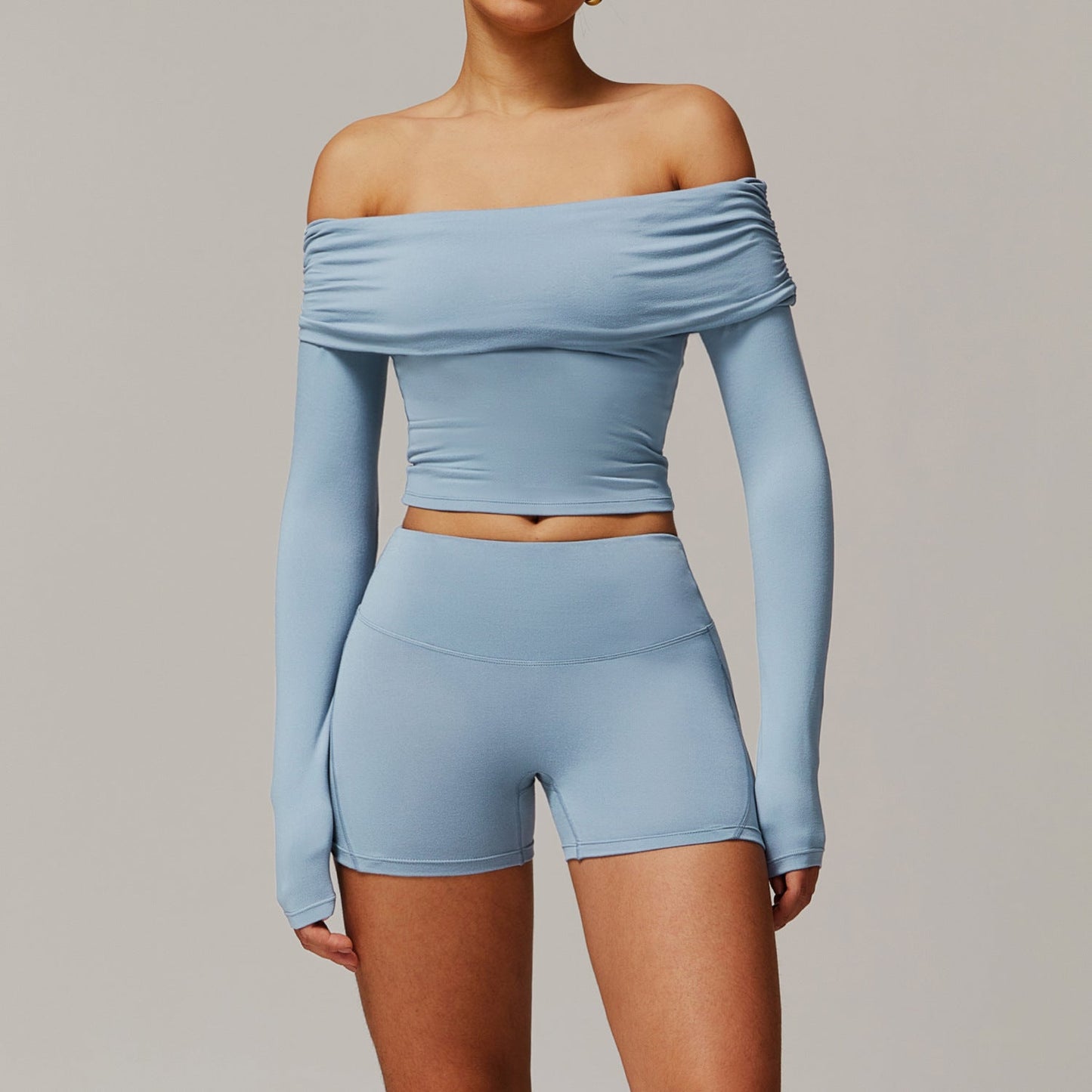 Sollinarry Brushed Yoga Women Casual Comfortable Yoga Clothes Running Exercise Workout Outfit