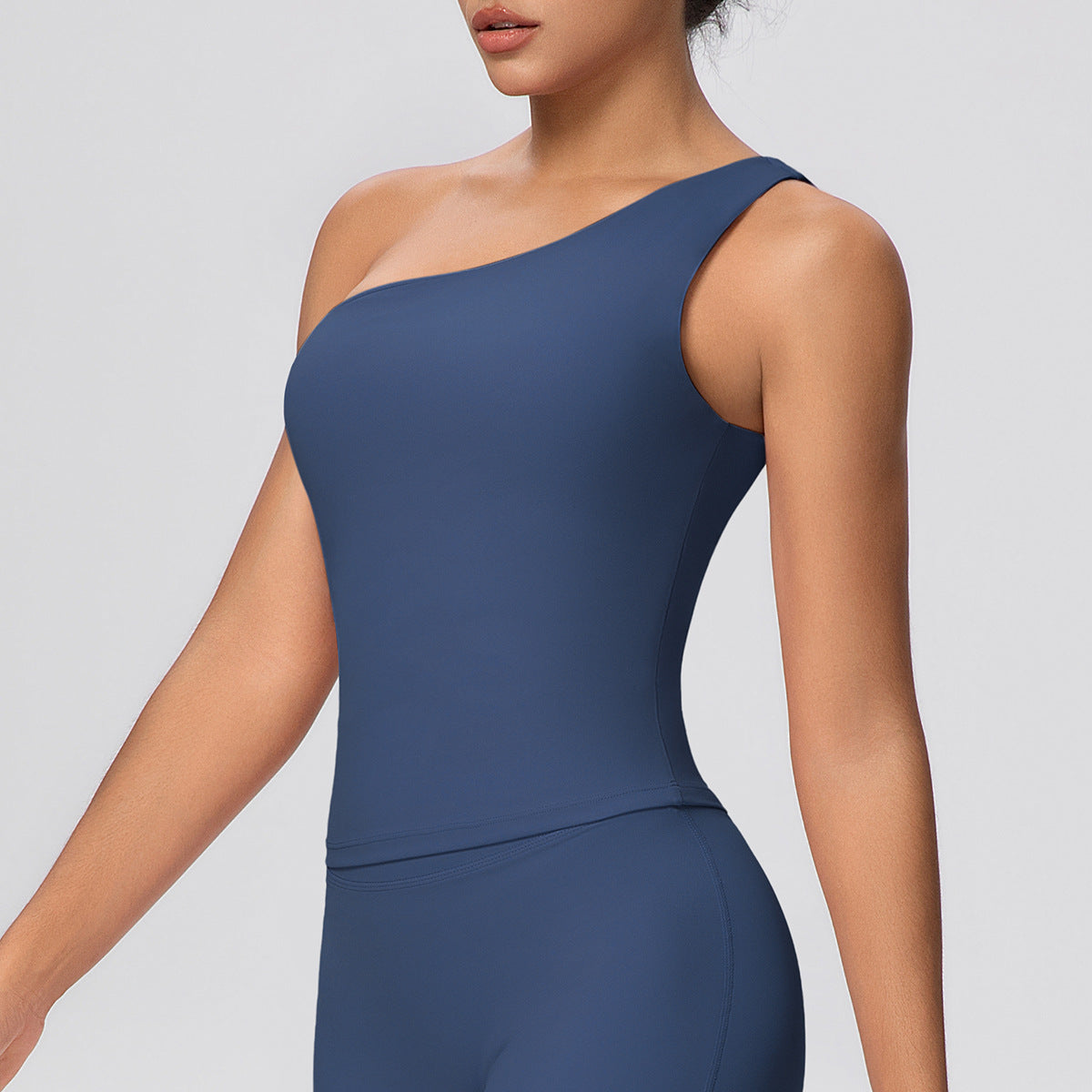 One Shoulder Yoga Clothes Workout Vest