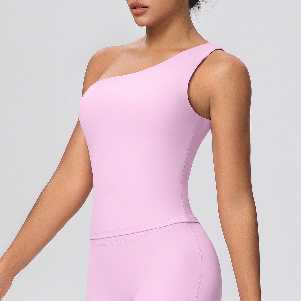 One Shoulder Yoga Clothes Workout Vest