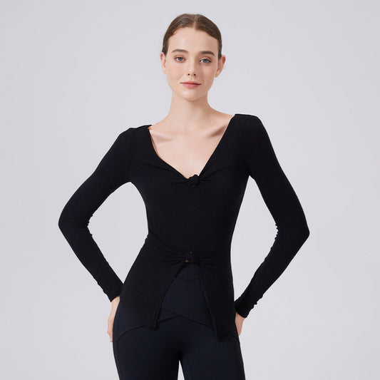 Slim Fit Heat Storage Slimming Top Women Outer Wear Workout Clothes Running Yoga Long Sleeve Mousse Training Sports T shirt