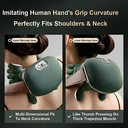 Bionic Neck Shoulder Massager N7 Kneading Pillow for Full Body Relief
