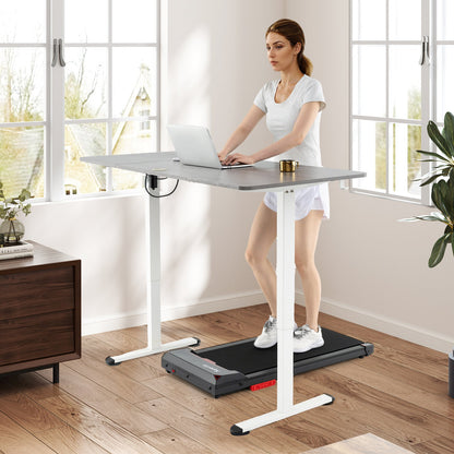 2.5HP Under Desk Treadmill with Remote Control and LED Display-Black