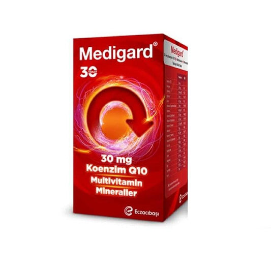 Medigard Dietary Supplement Multivitamin Tablets - Vitamin and Mineral Complex with Koenzim Q10