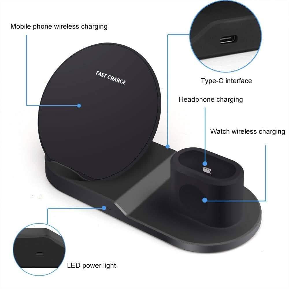 3-in-1 Wireless Power Charging Station