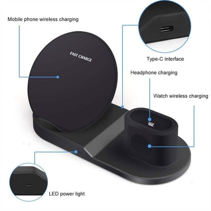 3-in-1 Wireless Power Charging Station