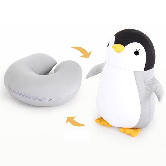 Penguin U-Shaped Sleep Protection Neck Pillow