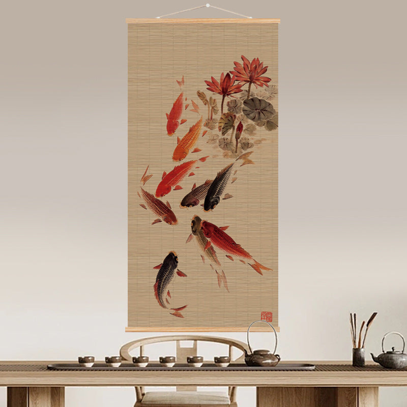 Bamboo Scroll Painting – Zen Wall Art