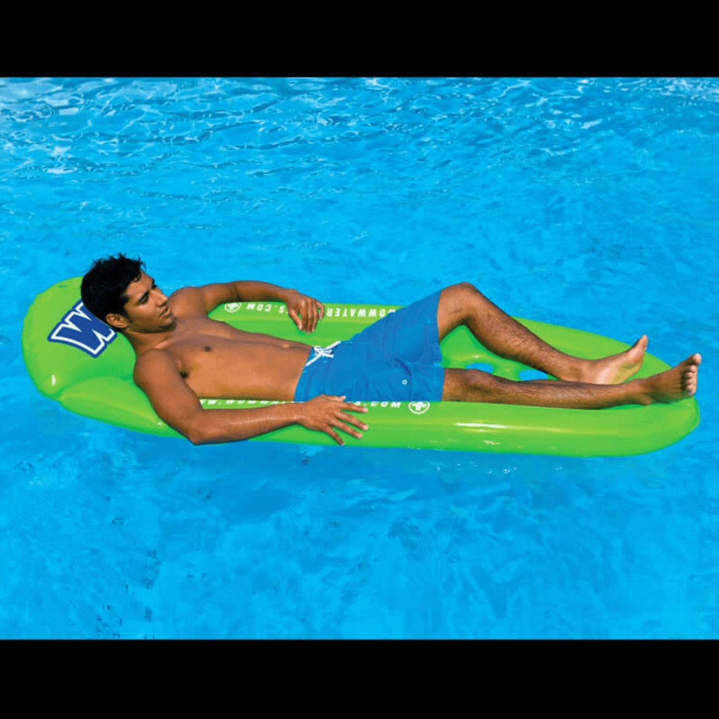 Float with Built-In Pillow and Body Hugging Side Chambers